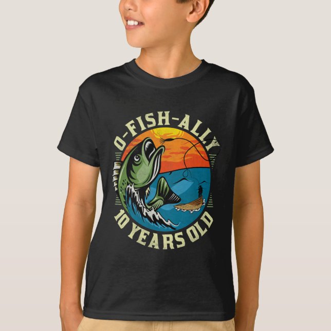 T-shirt O-fish-ally 10 Years Old  (Devant)