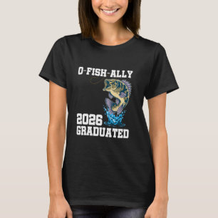 T-shirt O-Fish-Ally Diplômé 2026 Drôle Promotion 2026 sen