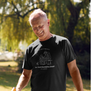 T-shirt O-Fish-Ally Le Meilleur Grand-Père   Pêche