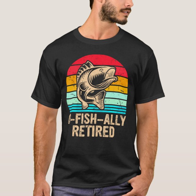 T-shirt O-Fish-Ally Retraite Pêche (Devant)