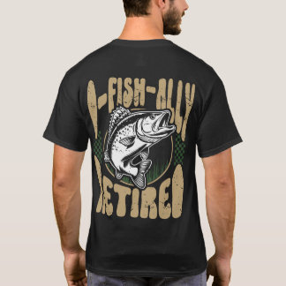 T-shirt O-Fish-Ally Retraité Pêche Rétro