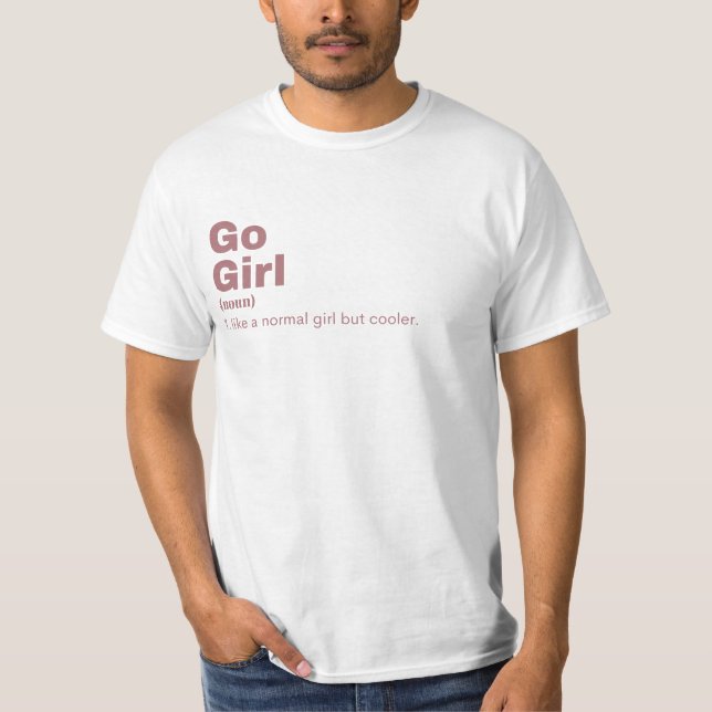 T-shirt o Girl - Go (Devant)