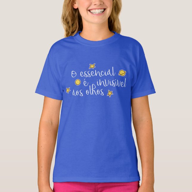 T-shirt O invisivel aos olhos (Devant)