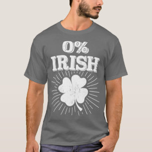 T-shirt O Irlandais avec shamrock pour drôle de Jour de la
