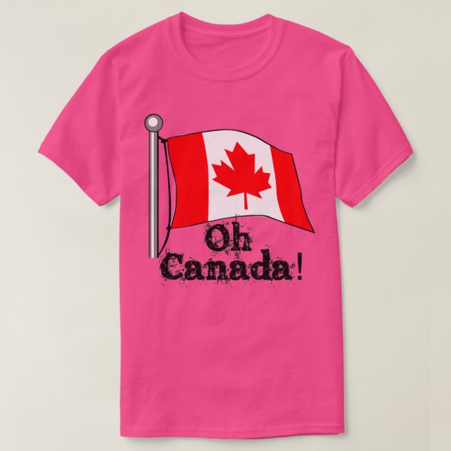 T-shirt O Oh Canada Drapeau canadien Hommes Femmes Enfants (Design devant)