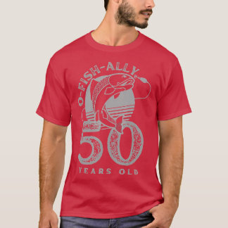 T-shirt O poisson allié 50 ans vintage 50e anniversaire ho