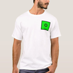T-shirt O - Symbole de tableau périodique de la chimie de