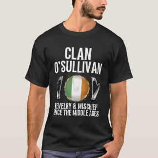 T-shirt Oâ€™Sullivan Nom de famille irlandais Heraldic Ce