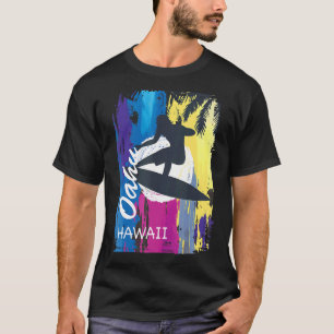 T-shirt Oahu Hawaii Surf Hawaii Surfer Vintage Hawaiian Is