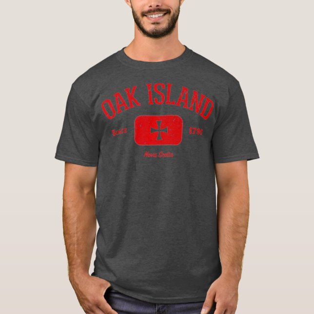 T-shirt Oak Island Knights Templar Cross Design Cadeau (Devant)