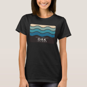 T-shirt Oak Island NC Summertime Lazy Wavy Waves