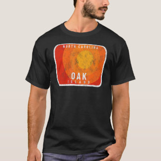 T-shirt Oak Island NC Vacances en été Hot Sunshine