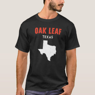 T-shirt Oak Leaf Texas USA State America Travel Texas