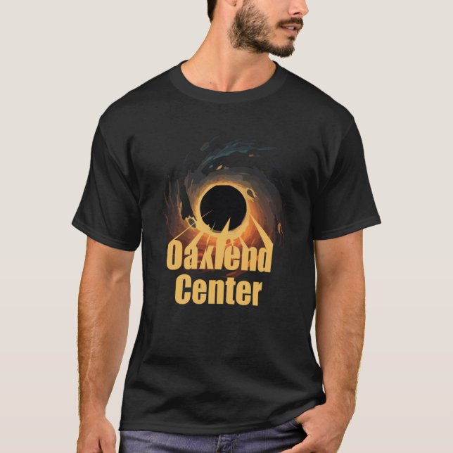 T-shirt Oakland Centre Blackhole (Devant)
