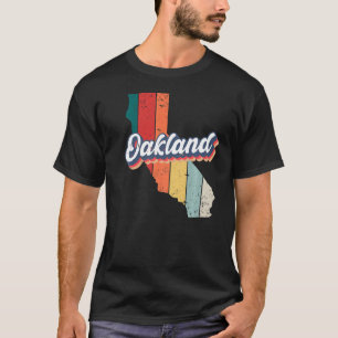 T-shirt Oakland City Retro Vintage Hometown Californie Pré
