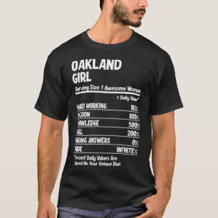 T-shirt Oakland Girl