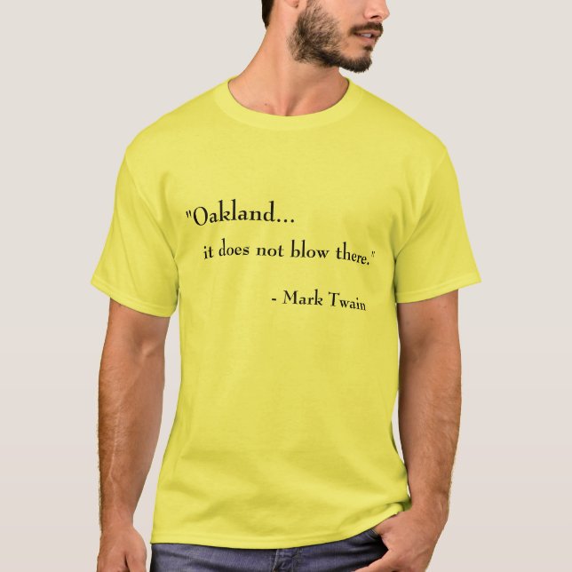 T-shirt Oakland… Il ne souffle pas là (Devant)