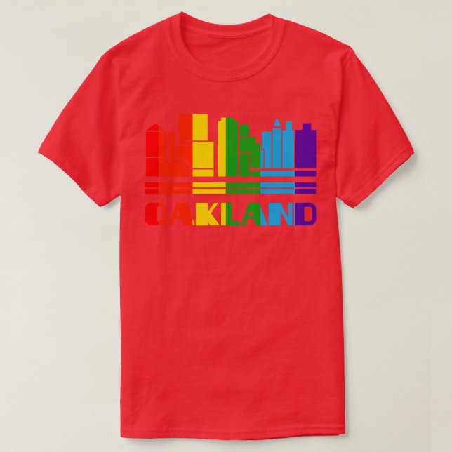T-shirt Oakland Pride Oakland LGBT Gift LGBTQ Supporter Te (Design devant)