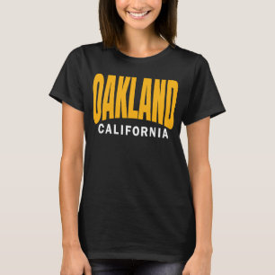 T-shirt Oakland Vert foncé Jaune Simple & Basic Minimale O