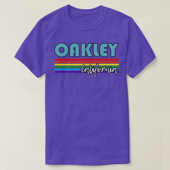 T-shirt Oakley California Pride Oakley LGBT Cadeau LGBT Su (Design devant)