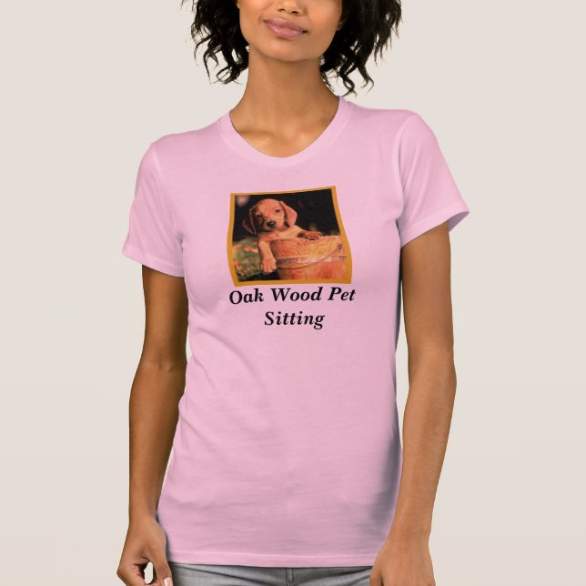 T-shirt OakwoodPetSitting, séance d'animal familier en (Devant)
