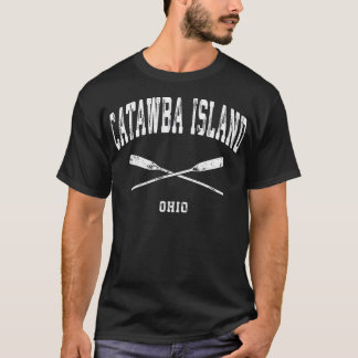 T-shirt Oars Vintages Nautiques Croisés De L'Île De Catawb