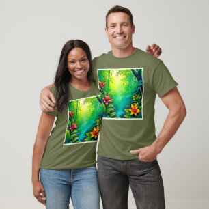 T-shirt Oasis de la jungle tropicale luxuriante