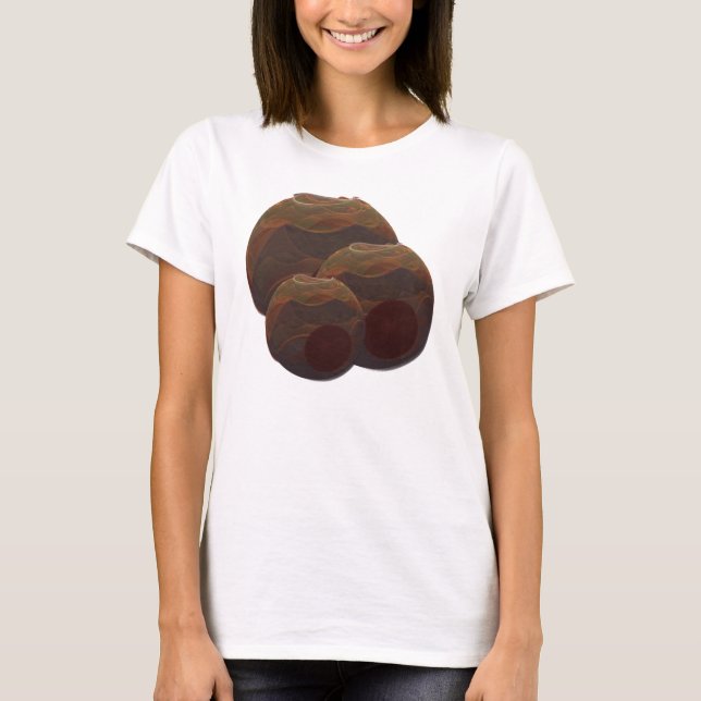 T-shirt Oasis du désert Poterie fractale Art Abstrait (Devant)