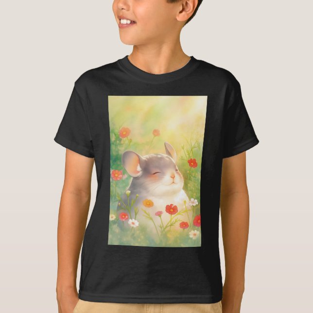 T-shirt Oasis Floral de Chinchilla (Devant)