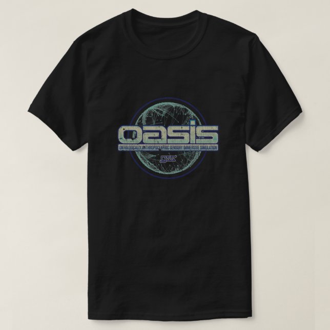 T-shirt OASIS par Gregarious Simulation Systems (GSS) Esse (Design devant)