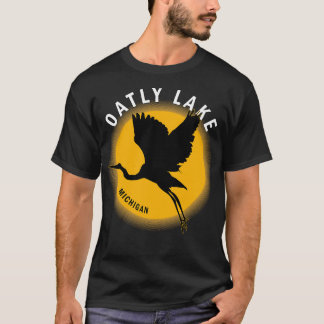 T-shirt Oatly Lake dans le Michigan Heron Sunrise