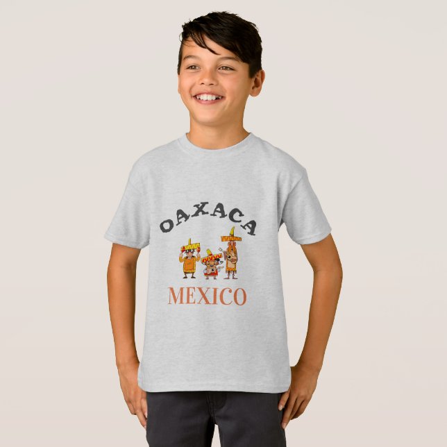 T-shirt Oaxaca, Mexico Design, garçon (Devant entier)