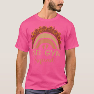 T-shirt Ob Gyn Squad Rainbow Gynécologue Ob Gyn Doctor Sq