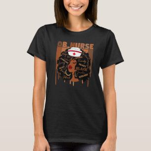 T-shirt OB Nurse Afro Africaine Américaine Femmes Histoire