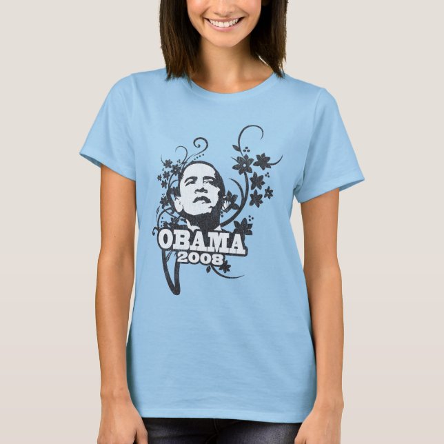 T-shirt Obama '08 Vintage (Devant)
