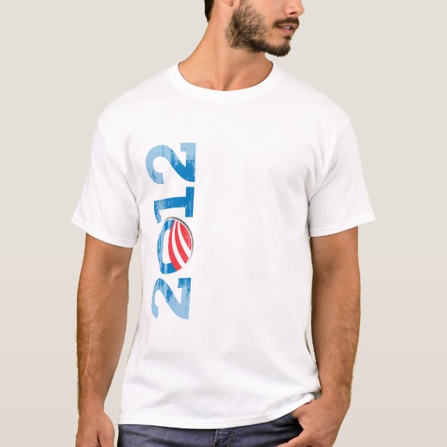 T-shirt OBAMA 2012 Vintage.png (Devant)