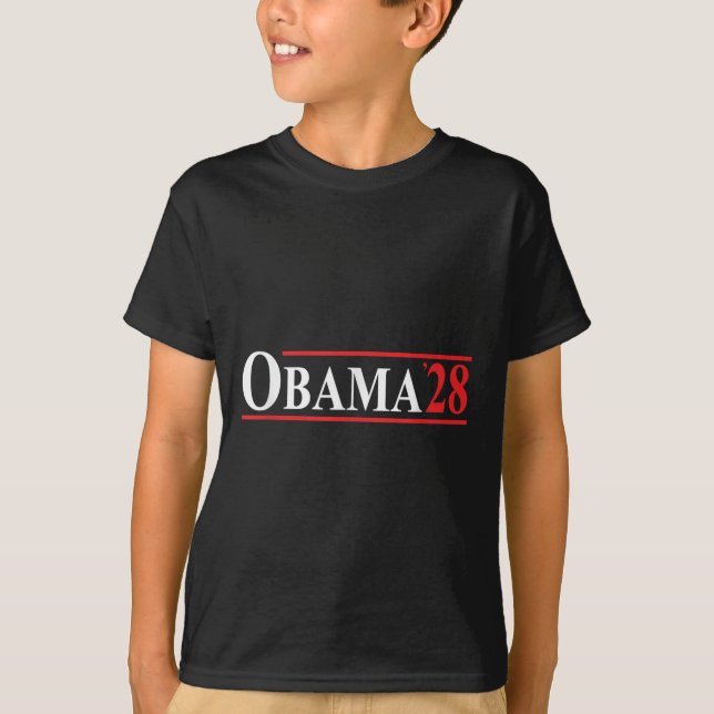 T-shirt Obama 28 Retro Vintage (Devant)