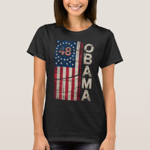 T-shirt Obama 48ème Président américain Drapeau Obama pour