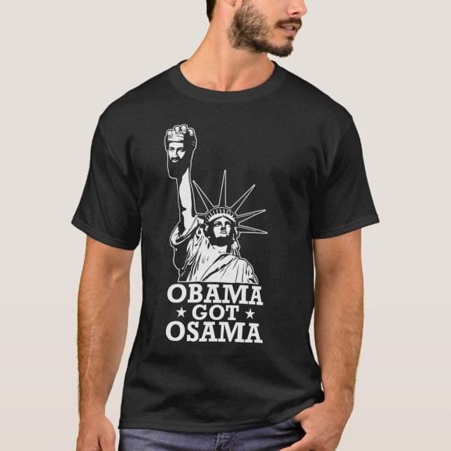 T-shirt obama a obtenu l'osama (Devant)