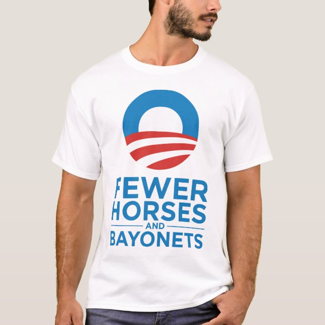 T-shirt Obama Biden 2012 moins de chevaux et de (Devant)