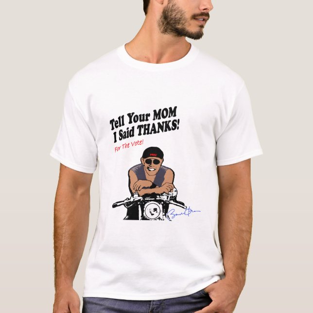 T-shirt Obama Biker (Devant)