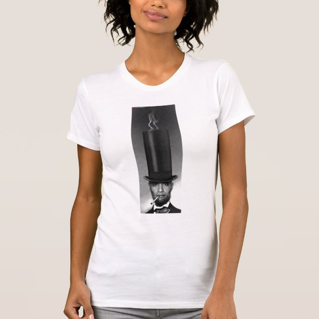 T-shirt Obama comme Lincoln (Devant)