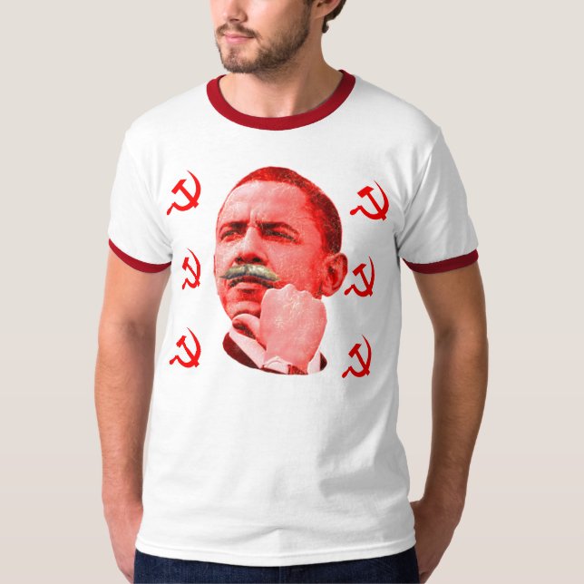 T-shirt Obama est un communiste (Devant)