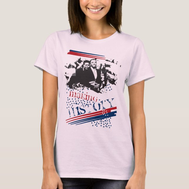 T-shirt Obama et l'histoire (Devant)