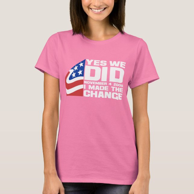 T-shirt Obama gagne (Devant)