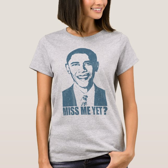 T-shirt Obama me manque encore ? en détresse (Devant)