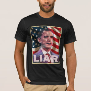 T-shirt Obama m'effraye - il est un menteur