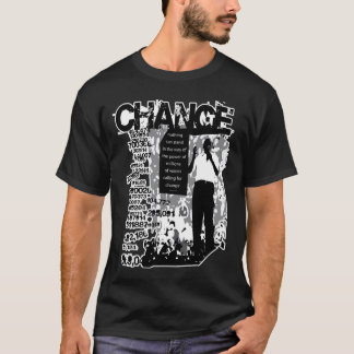 T-shirt Obama "millions réclamant le changement" a coloré