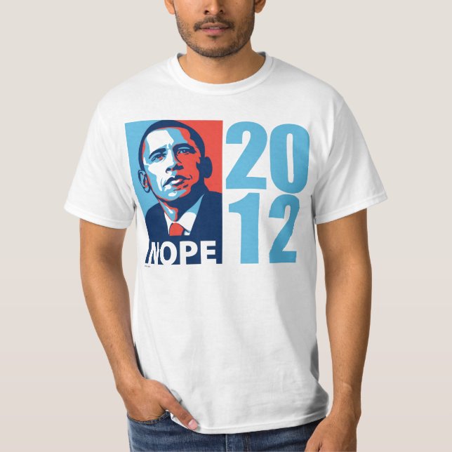 T-shirt Obama NOPE 2012 (Devant)