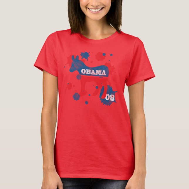 T-shirt Obama Paint (Devant)
